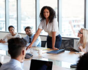 woman in leadership at the workplace demonstrating great leadership